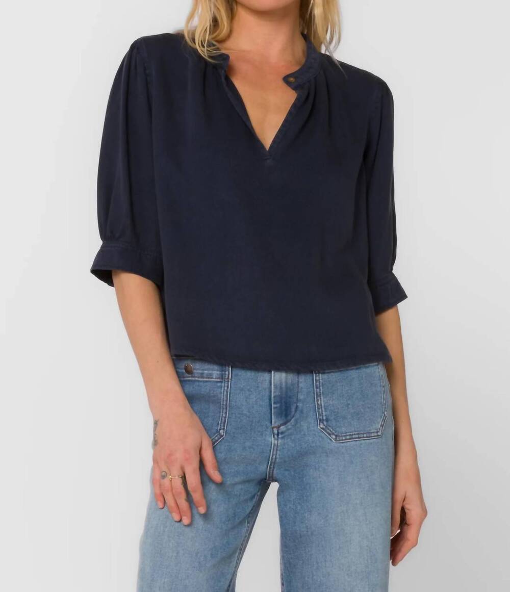NEW VELVET HEART almafi top in black